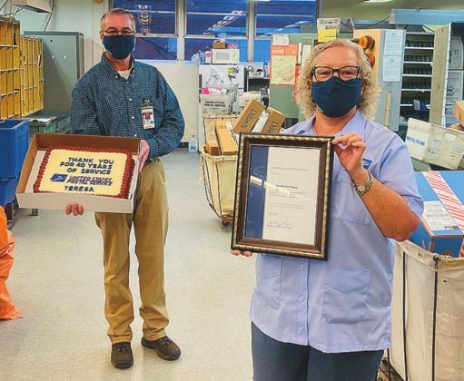 Postal Worker celebrates 40 years of service