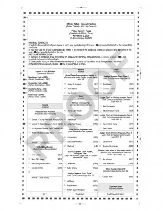Front Page Sample Ballot