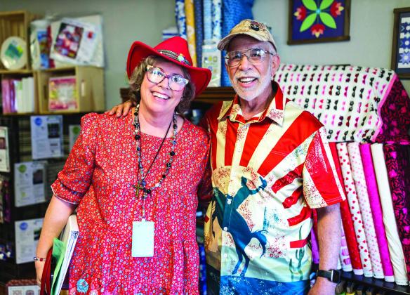 It's about more than thread and fabric for Dee Ann and Bernie, who are making new friendships on this Texas quilting tour.