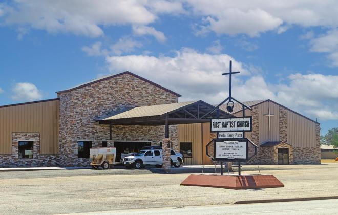 First Baptist Church of Aspermont would like to invite everyone to Sunday Services July 31st at 10am in celebration of the new sanctuary